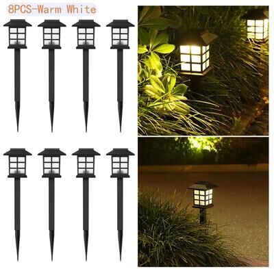 Shop Station Solar Pathway Lights Outdoor Waterproof Garden & Walkway Landscape Lighting warm White