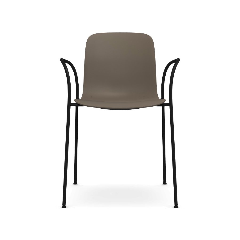 Magis Substance Stuhl mit Armlehne (beigegrau, schwarz lackiert) beigegrau | schwarz lackiert SD5051/5140+1452 C
