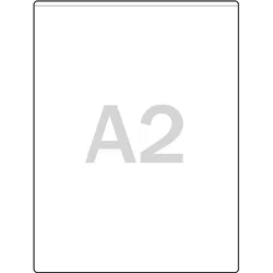 10 Dokumentenhüllen, transparent A2, Weich-PVC