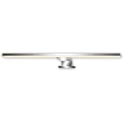 Briloner, Bilderleuchte + Spiegelleuchte, DUN LED Spiegelleuchte 2 in 1 - Chrom (1000 lm)