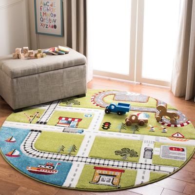 SAFAVIEH Carousel Kids Koika Neighborhood Toy Roadway Area Rug