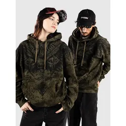 Affliction Death Eyes Hoodie green / black camo Gr. XL