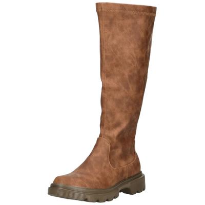 Stiefel ANDREA CONTI "Andrea Conti Stiefel Lederimitat", Damen, Gr. 40, Textil, brandy, Lederimitat, Schuhe Stiefel