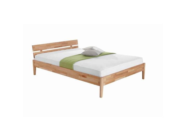 Carryhome Bett, Kernbuche, Holz, Kernbuche, massiv, 140x200 cm, Schlafzimmer, Betten, Einzelbetten