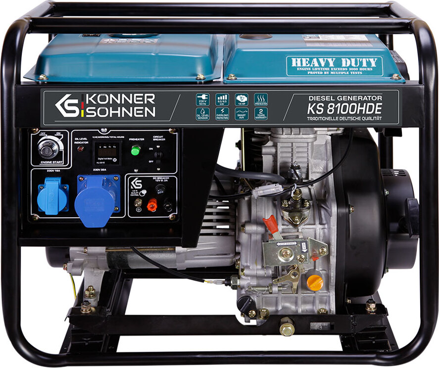 KS 8100HDE Stromerzeuger Strom generator Diesel Notstromaggregat 6.5kW