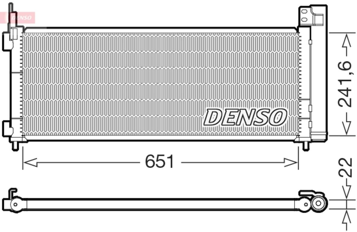 Kondensator, Klimaanlage DENSO DCN50123
