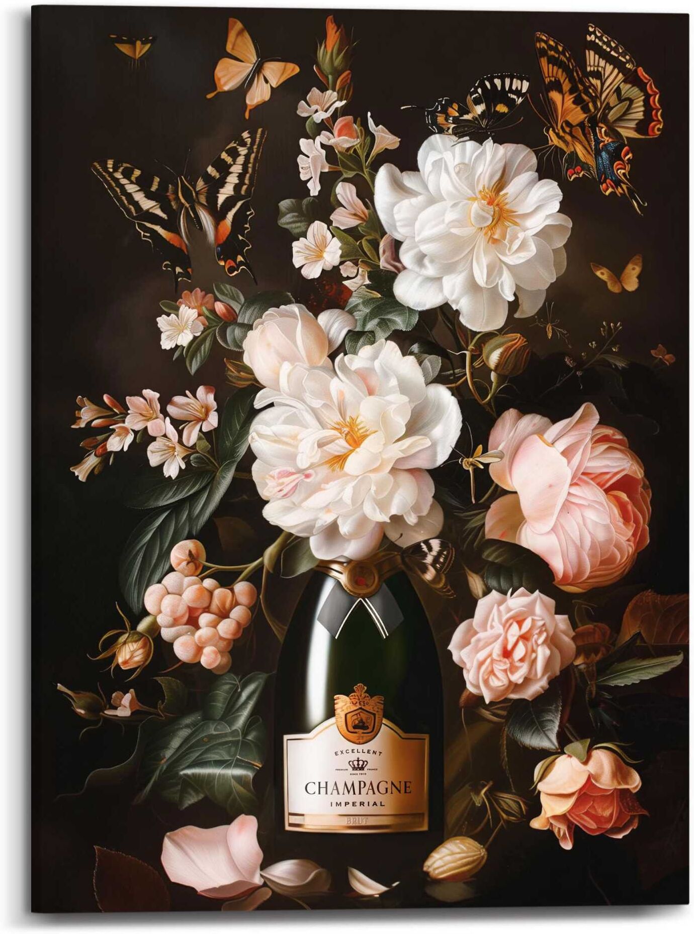 Reinders! Leinwandbild REINDERS "Festive Flowers", rosa (farbe bild(er): rosa), B:50cm H:70cm T:2,5cm, Leinwand, Bilder, Leinwandbild farbe bild(er): rosa B/H/T: 50cm x 70cm x 2,5cm