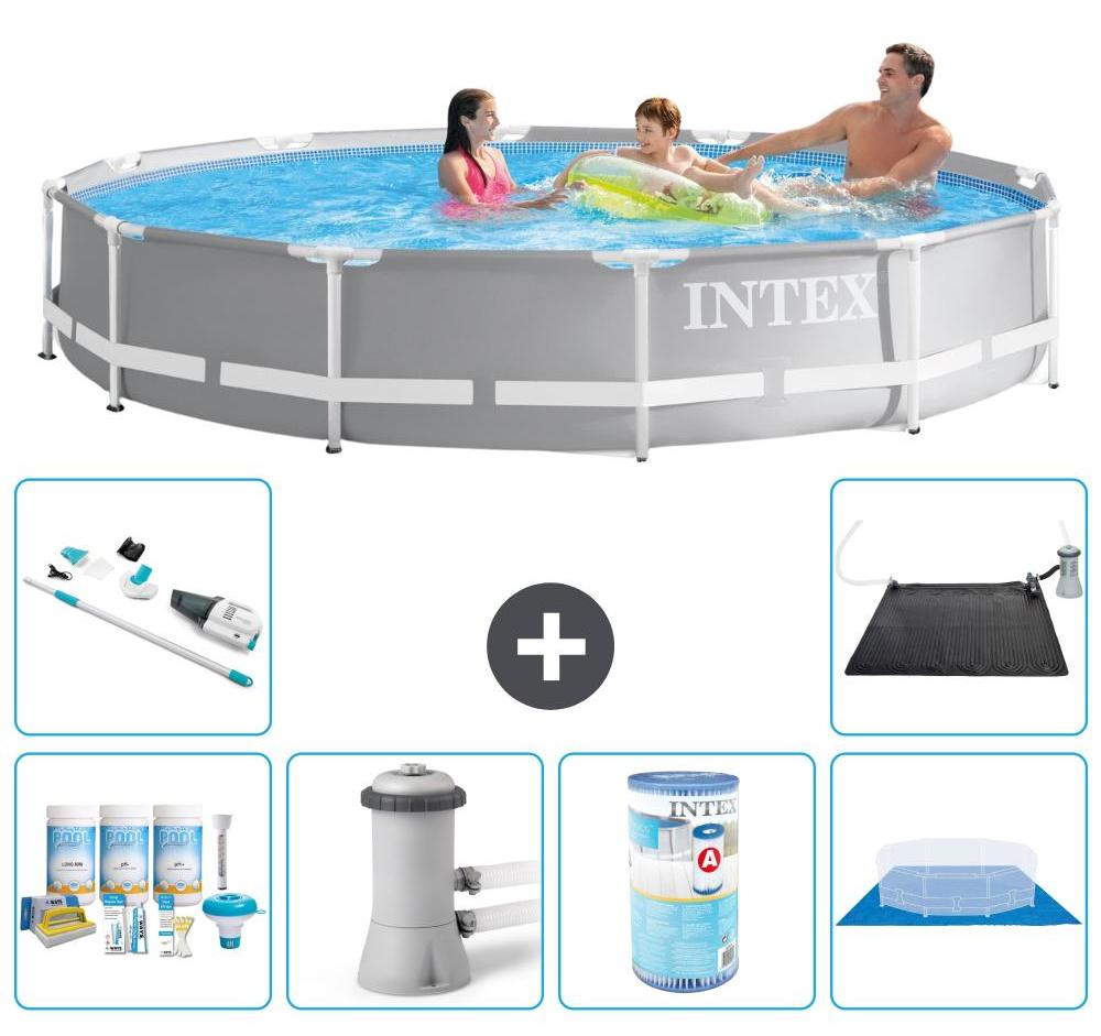 Prism Frame Pool Rund - 366x76 cm - 7-teilig S31954