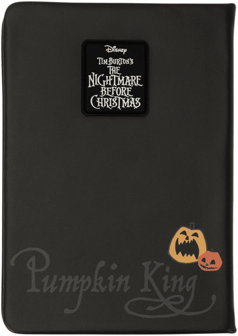 Loungefly The Nightmare Before Christmas Jack Skellington Refillable Journal - Officially Licensed, Faux-Leather Cover, 5 x 7 inches, Black and White