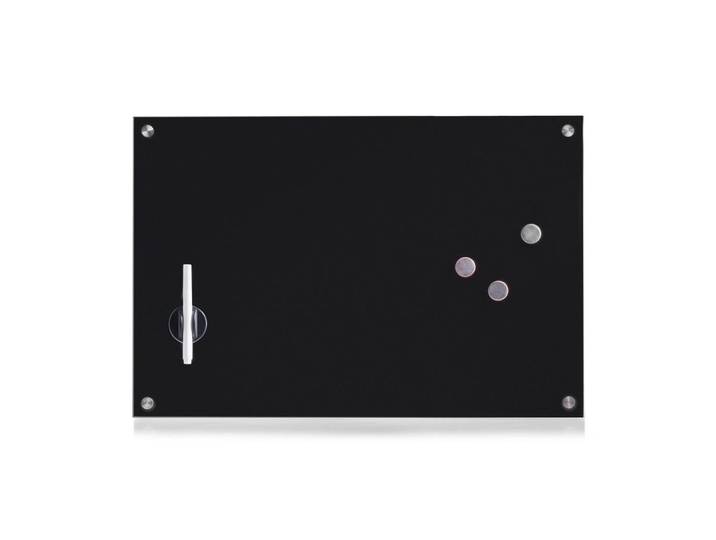 Zeller Present Memoboard, Schwarz, Glas, 60x40x1.6 cm, Büromöbel, Bürobedarf, Sonstiger Bürobedarf