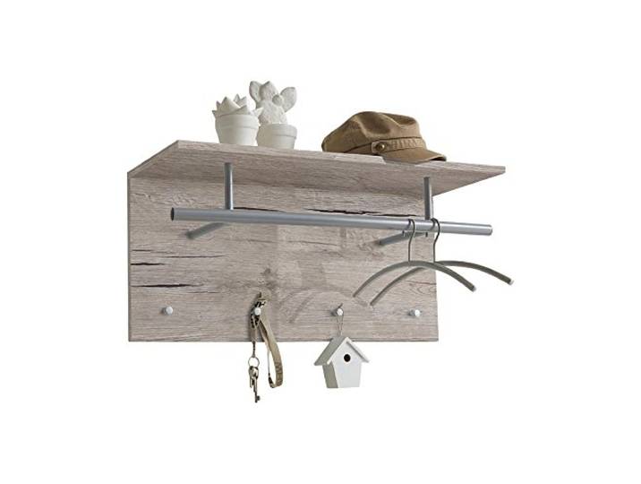 FMD Möbel, 441-001E Spot Wandgarderobe, Melaminharz beschichtete Spanplatte, Maße 72.0 x 34.5 x 29.3 cm (BHT)