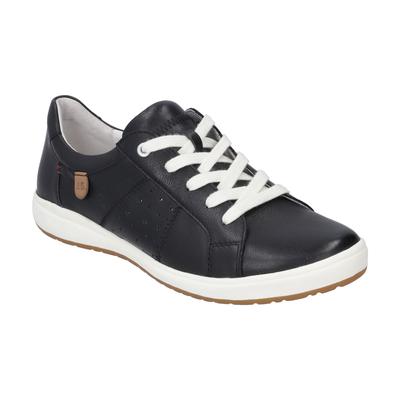Sneaker JOSEF SEIBEL "Caren 01, schwarz", Damen, Gr. 38, schwarz, Obermaterial: 100% Rindsleder Leather cow., Schuhe Sneaker