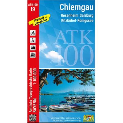 ATK100-19 Chiemgau (Amtliche Topographische Karte 1:100000), Sonstige von , Landesamt für Digitalisierung, Breitband und Vermessung, Bayern,