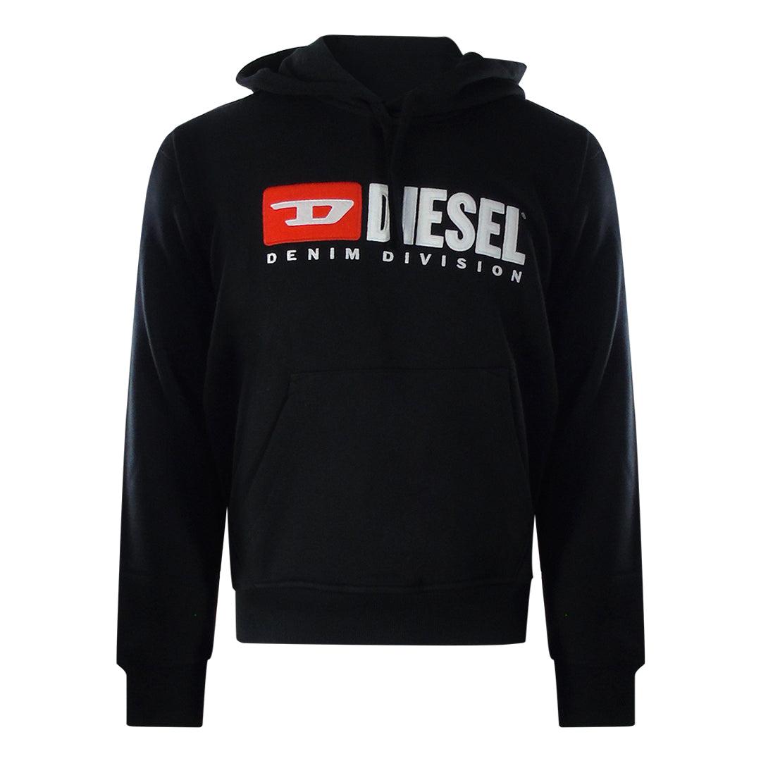 Schwarzer Hoodie Mit Diesel-division-logo