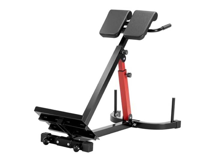 VEVOR Banc Lombaire Réglable\, Banc d'Hyperextension Capacité de 158 kg\, Chaise Romaine Multifonction\, Équipement d'Exercice pour Fessiers\, Ischio-jambiers\, Bas du Dos et Abdomen\, Fitness Gym Domicile