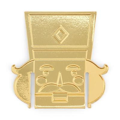 Nussknacker Lesezeichen Gold