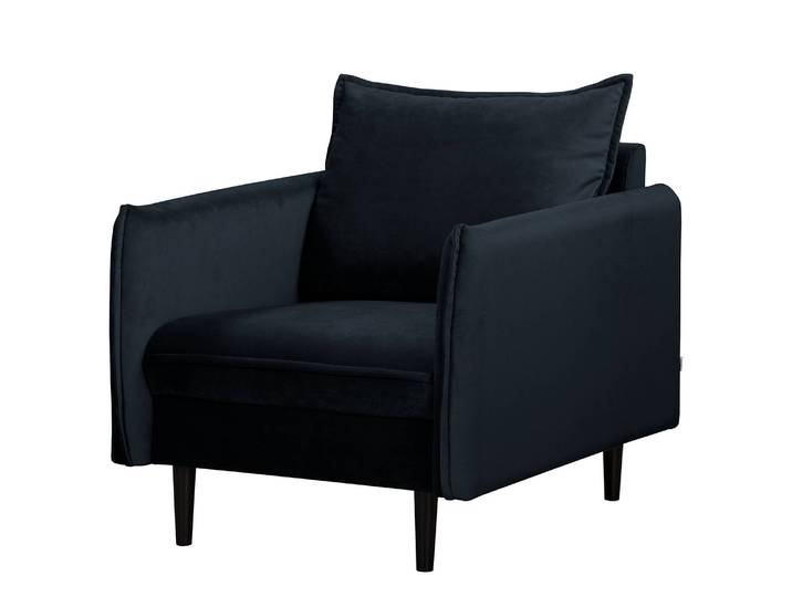 Sessel Palawan Blau Samt Ravi 74 x 86 x 91cm