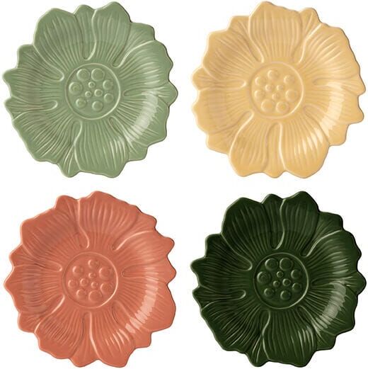 William Morris At Home Kitchen Garden Set of 4 Cake Plates