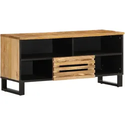 vidaXL TV-Schrank 100x34x46 cm Raues Massives Mangoholz