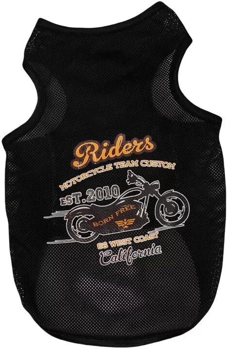 INF Sommerliches, atmungsaktives Hunde-T-Shirt mit Motorrad-Design XXL