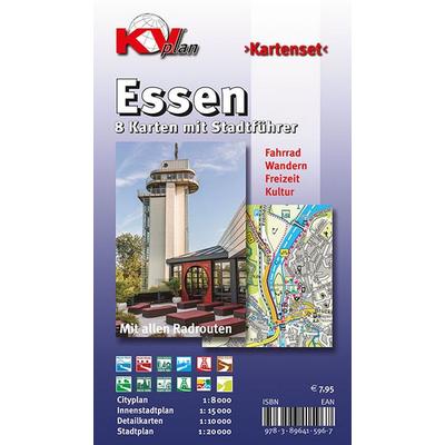 Essen - Kartenset mit Stadtführer, Set von Sascha René Tacken, Kommunalverlag Tacken, 978-3-89641-596-7