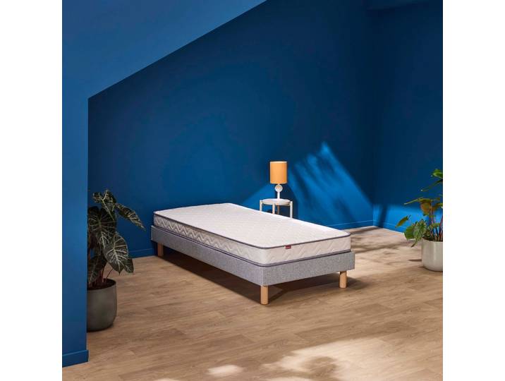 Ensemble sommier et matelas junior 90x190 cm mousse ferme Merinos Positive Lit
