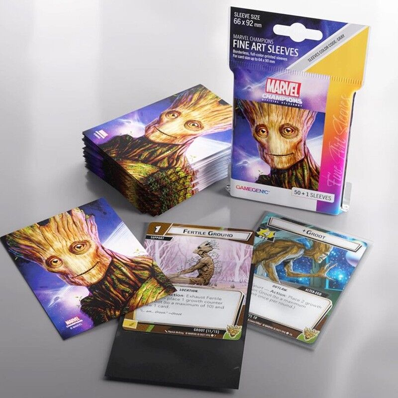 Gamegenic GG : 50 sleeves Marvel Champions FINE ART - Groot