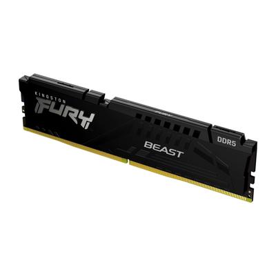 KINGSTON Arbeitsspeicher "16GB 5600MT/s DDR5 CL40 DIMMFURY Beast Black", schwarz, 16 GB, Arbeitsspeicher