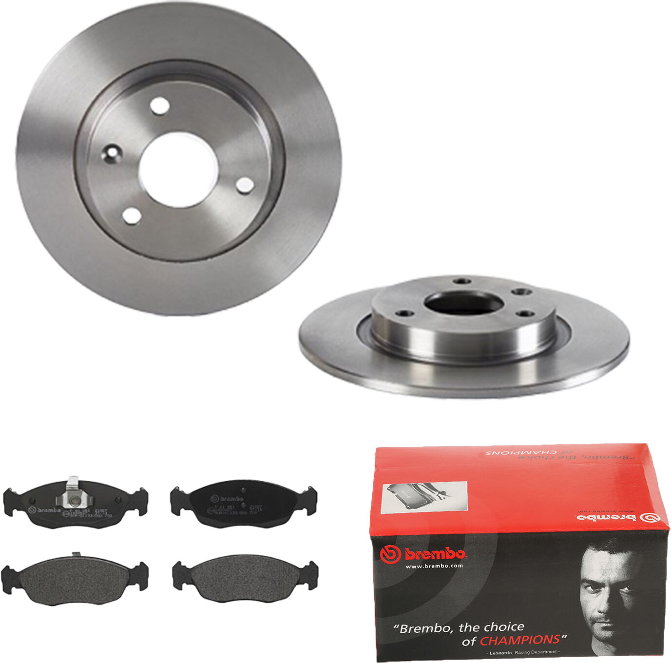 Brembo Bremsensatz, Scheibenbremse 1420-55831 Vorderachse Voll 238mm 8mm Für Citroën Peugeot