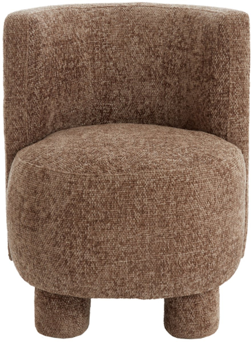 Light & Living Fauteuil Kamova Chenille - Donkerbruin