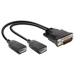 Delock DMS-59 / DisplayPort Anschlusskabel DSM-59 Stecker, DisplayPort Buchse 0.25 m Schwarz 65354 DisplayPort-Kabel
