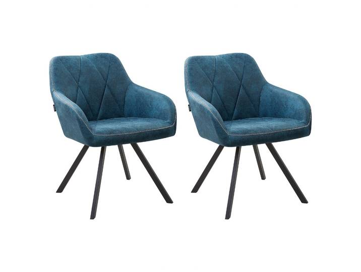 STUHL 2er-Set Polsterbezug Blau Monee