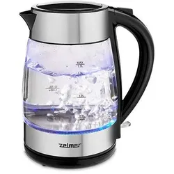 Zelmer ZCK8011 Wasserkocher, Edelstahl, Wasserkocher, Silber, Schwarz