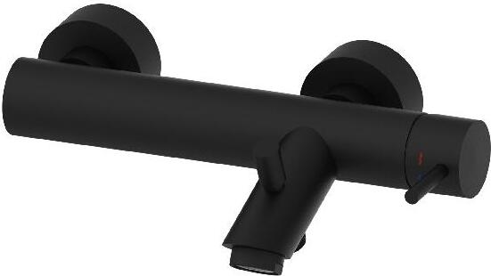 Paffoni Light - Badewannenarmatur, schwarz matt LIG022NO
