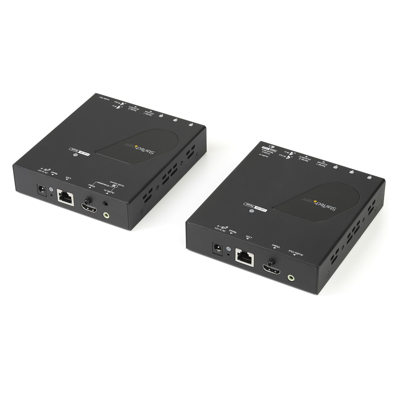 StarTech.com 4K HDMI über IP Extender-Kit mit Video-Steuerung-App, Skalierbares AV Over IP Kit mit AVoIP-Videowänd Unterstützung, Video über LAN-Ethernet, 3840 x 2160 Pixel, AV-Sender & -Empfänger, 100 m, Kabelgebunden, Schwarz