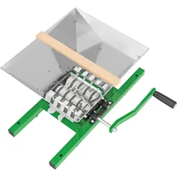 Wiltec Obstmühle 7L Trichter Maische Handkurbel Obstmühle Saftpresse Apfelpresse, Entsafter, Grün