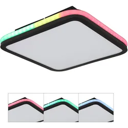 Deckenleuchte Deckenlampe Fernbedienung LED Dimmbar RGB Farbwechsler Schwarz
