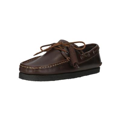 Slipper CLARKS "Godney Boat", Herren, Gr. 41, braun (dunkelbraun), Leder, Schuhe Slipper, mit Kreppsohle
