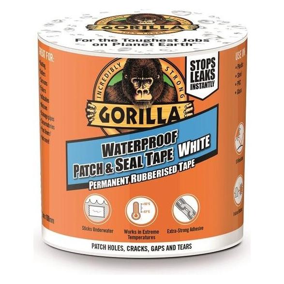 Gorilla Lauf Patch & Seal 3m, Weiss (100 mm) (3044741)