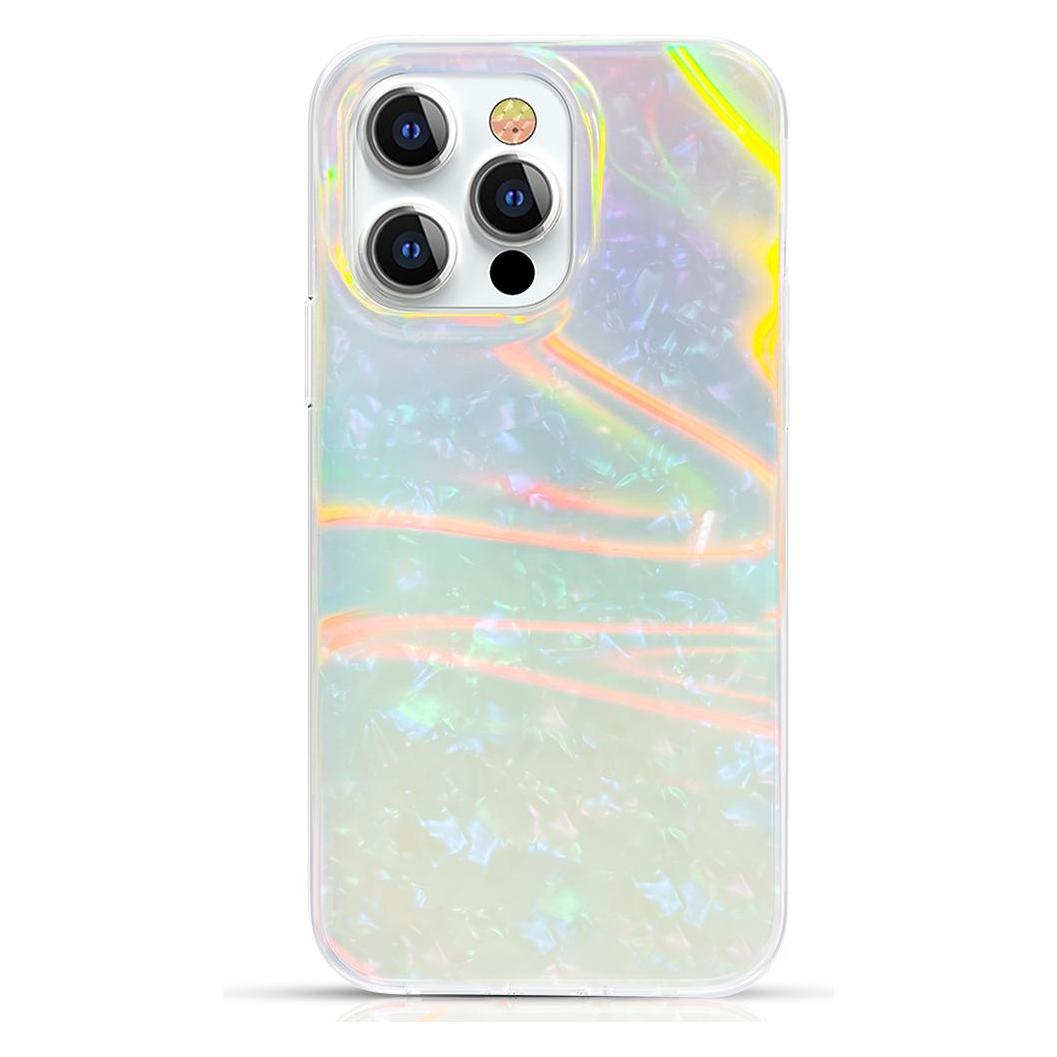 Kingxbar Shell Series luxury elegant phone case for iPhone 13 Pro pearl color (Apple iPhone 13 Pro) (Kingxbar IPhone 13 PRO Shell Series-Colorful)