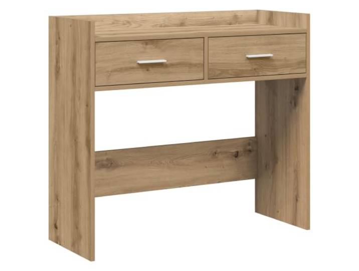 Makastle Konsolentisch, schmaler Sofatisch Artisan-Eiche 90 x 35 x 80 cm Holzwerkstoff