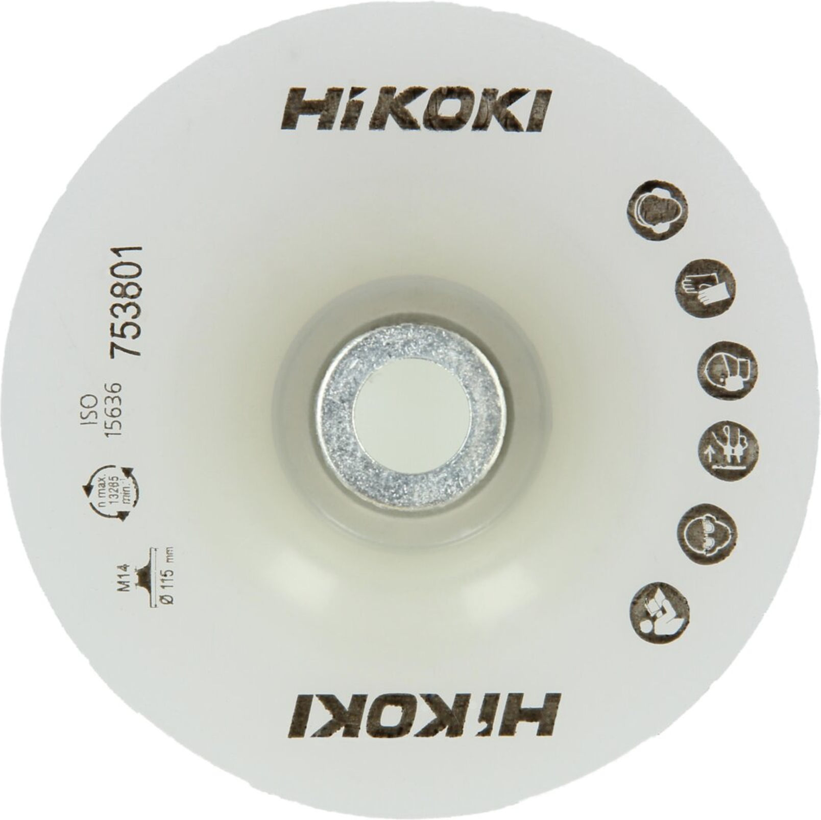 HiKOKI Stützteller 180mm M14 Weiß ISO 15636 (753804)