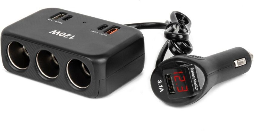 AMiO 04366 Zigarettenanzünder-Adapter