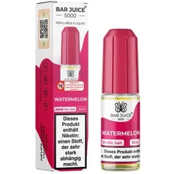 Watermelon NicSalt Liquid by Bar Juice 5000 10ml / 20mg