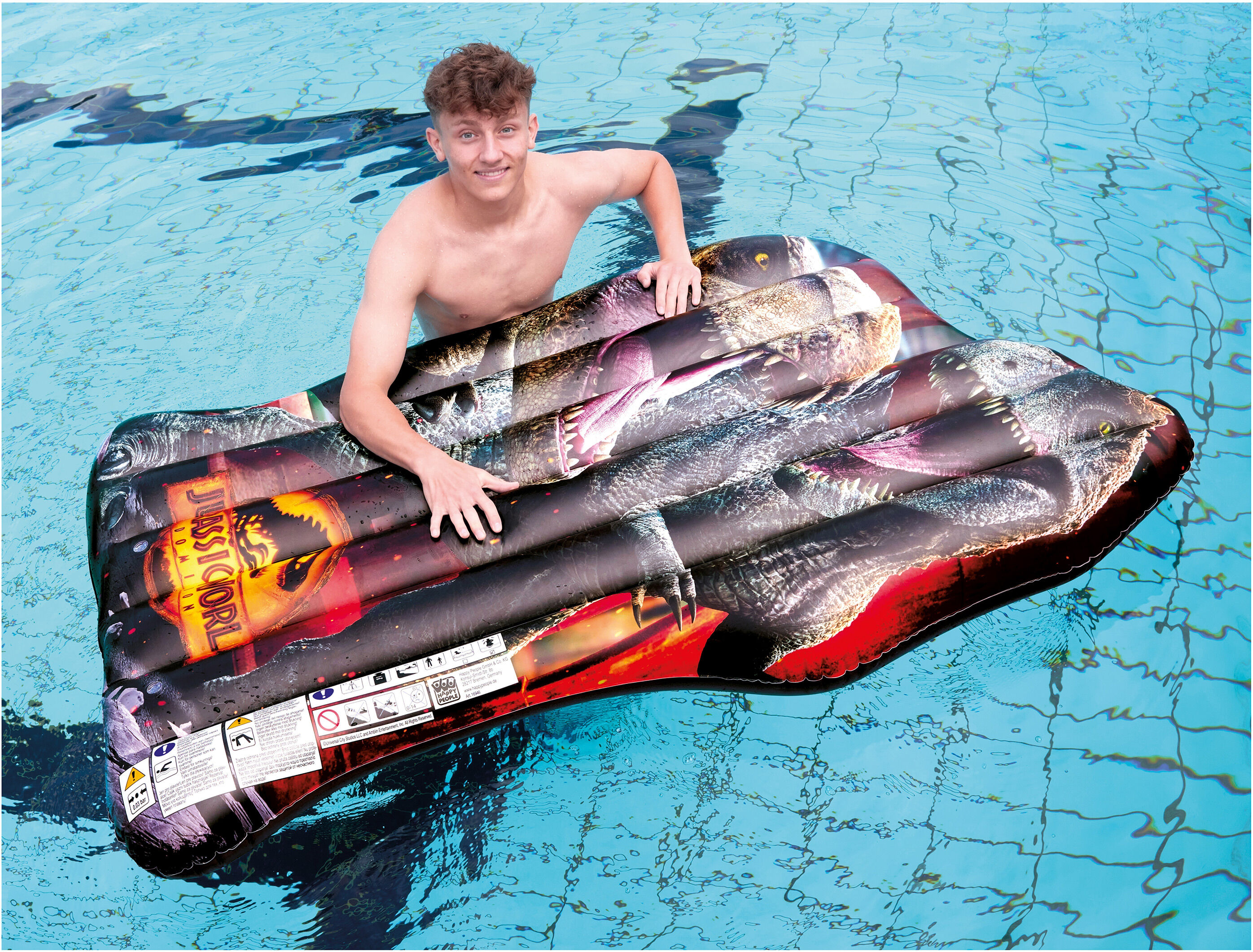 JURASSIC WORLD Floater, XXL Luftmatratze, 170 x 105 cm