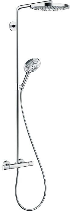 Hansgrohe Raindance Select Showerpipe   27129400 S 240 2jet, weiß/chrom, Brausearm 46cm, schwenkbar