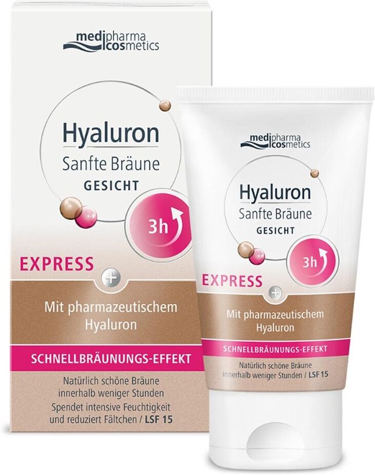Medipharma Cosmetics Hyaluron Sanfte Bräune Express Gesicht Creme