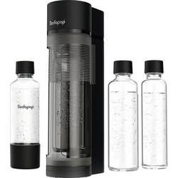 Sodapop Wassersprudler Logan Matt Schwarz inkl. 2 Glasflaschen, inkl. 1 PET-Flasche 10031188