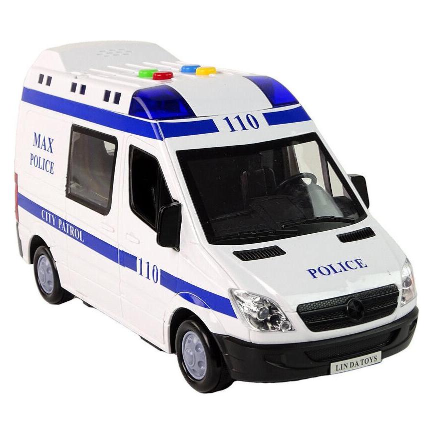 Lean Toys Polizeiauto mit Friktionsantrieb, Licht und Sound (38729286)