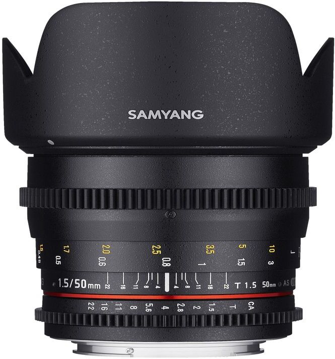 Samyang 50mm T/1.5 Video DSLR  Micro Four Thirds